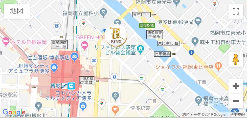リンクス福岡博多店のマップ