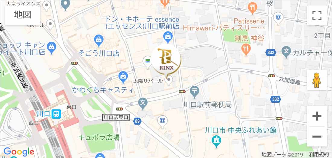 リンクス埼玉川口店のマップ