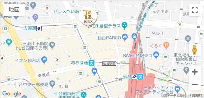 リンクス宮城仙台店のマップ
