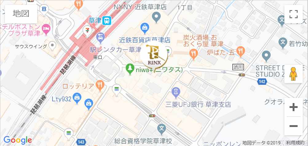 リンクス滋賀草津店のマップ