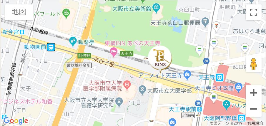 リンクス大阪天王寺店＿MAP