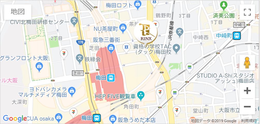リンクス大阪梅田店＿MAP