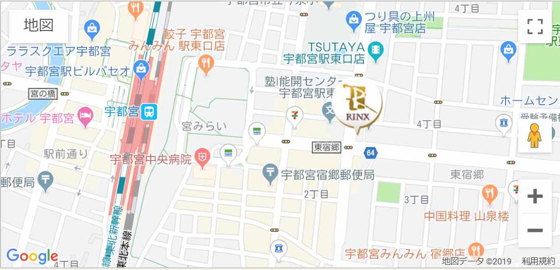 リンクス東京宇都宮店のマップ