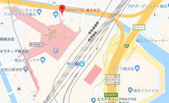 メンズTBC横浜店＿MAP