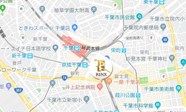 リンクス千葉中央店の地図