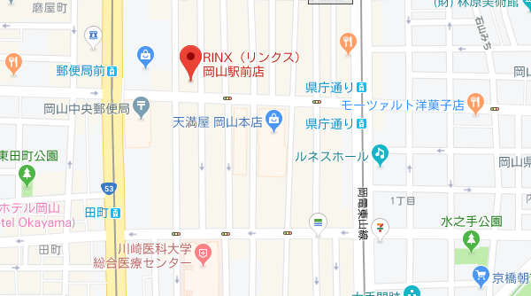 リンクス岡山店の地図