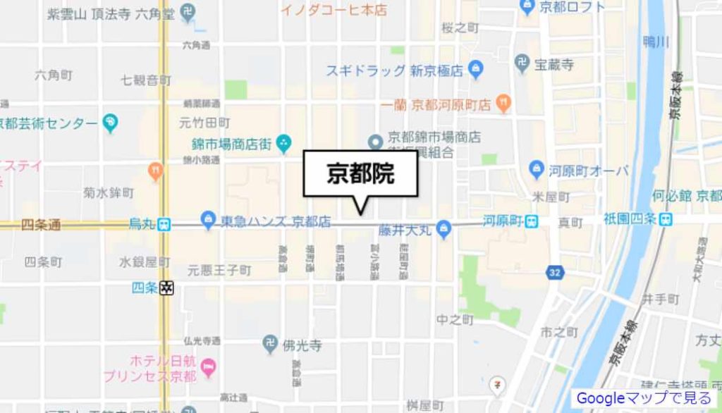 湘南美容クリニック【京都院】のマップ