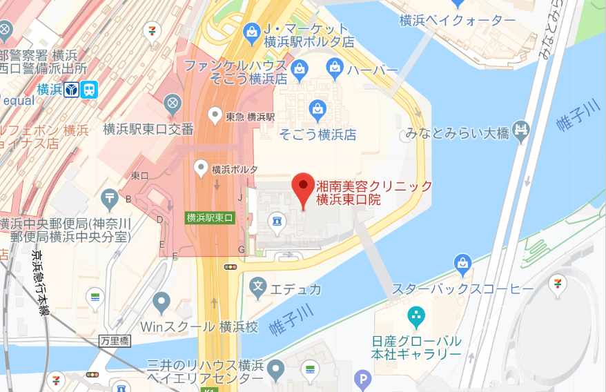 湘南美容クリニック【横浜東口院】のマップ